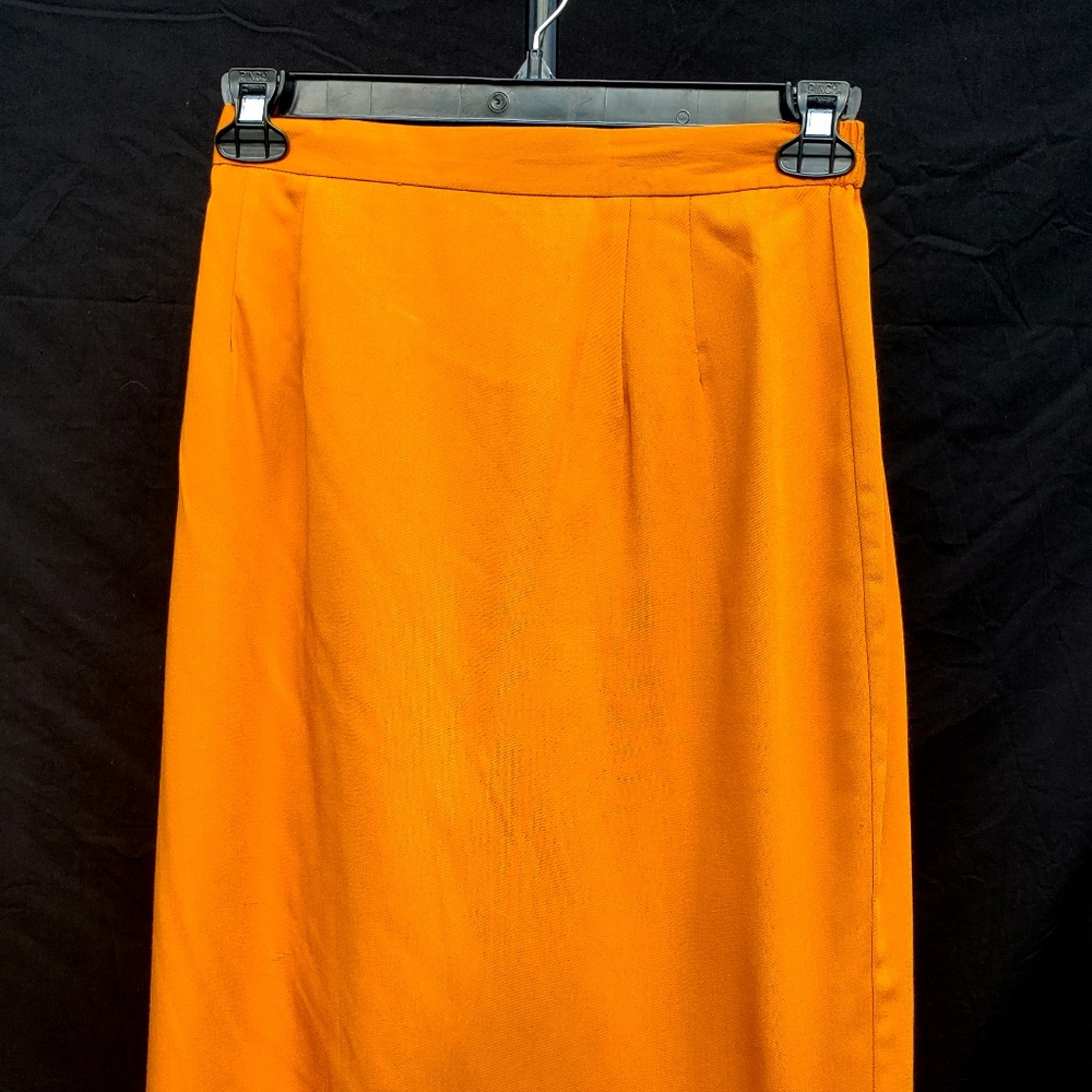 Saffron Colored Woven Vintage Skirt - 12